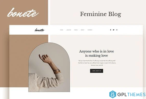 Bonete Feminine Blog Elementor Template Kit