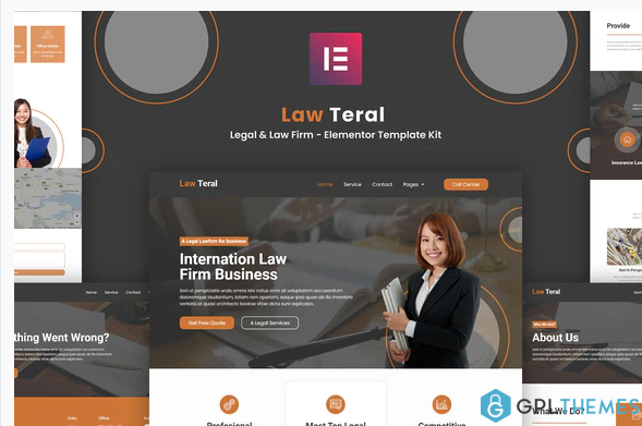 LawTeral Legal Law Firm Elementor Template Kit