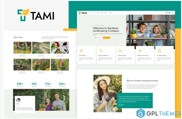 Tami Landscape Gardening Elementor Template Kit