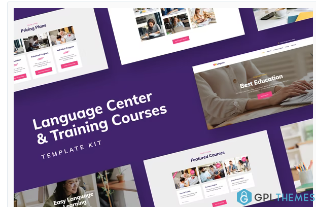Distance Education Language Center Training Courses Template Kit