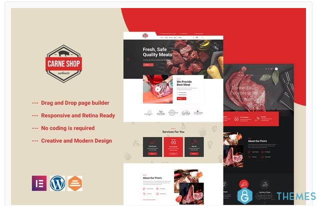 Carne Meat Shop Elementor Template Kit