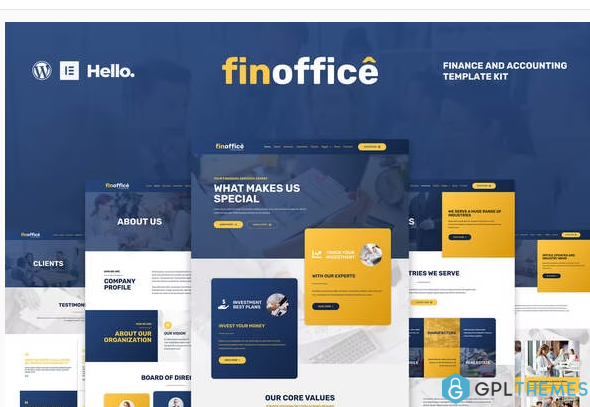 FinOffice Finance Accounting Elementor Template Kit