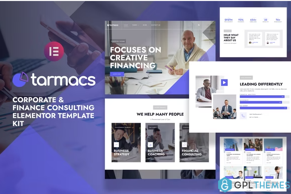 Tarmacs Corporate Finance Consulting Elementor Template Kit