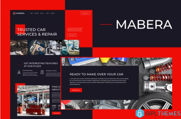 Mabera Car Service Repair Elementor Template Kit