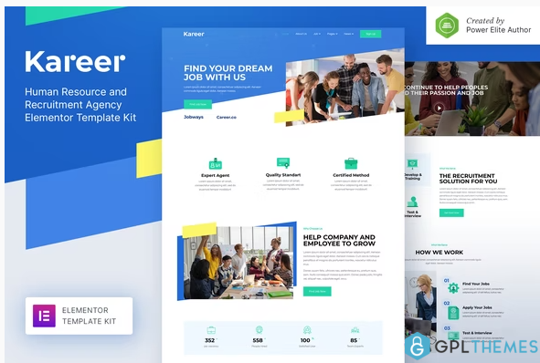 Kareer – Human Resource Recruitment Agency Elementor Template Kit