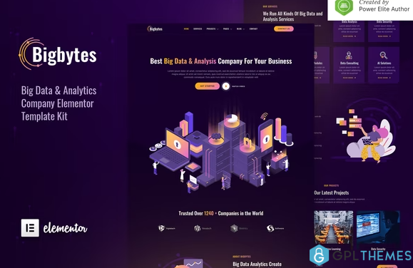 Bigbytes – Big Data Analytics Company Elementor Template Kit