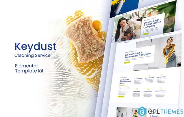 Keydust Cleaning Service Elementor Template Kit