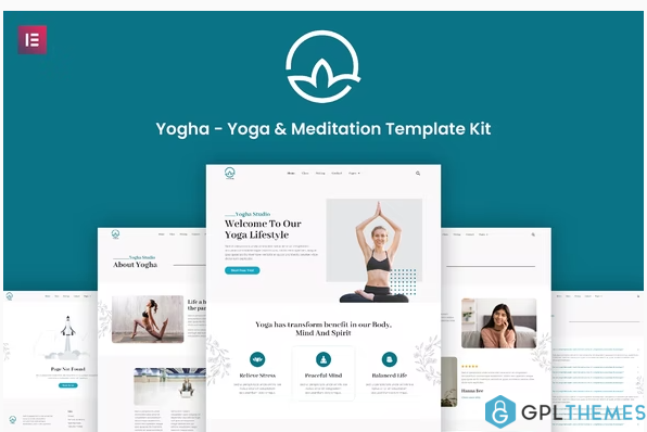 Yogha Yoga Meditation Elementor Template Kit 1