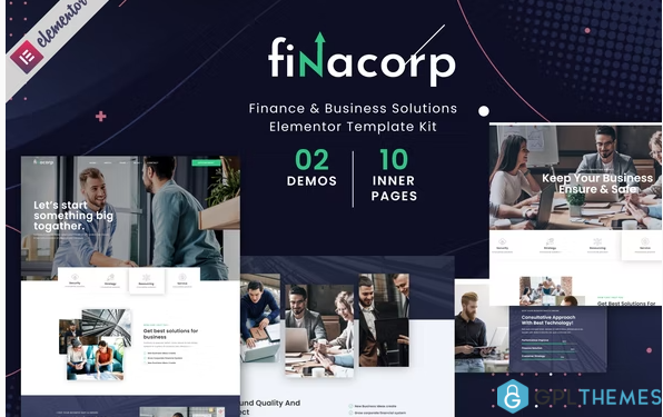FinaCorp Finance Corporate Elementor Template Kit