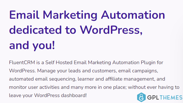 FluentCRM Pro Email Marketing Automation