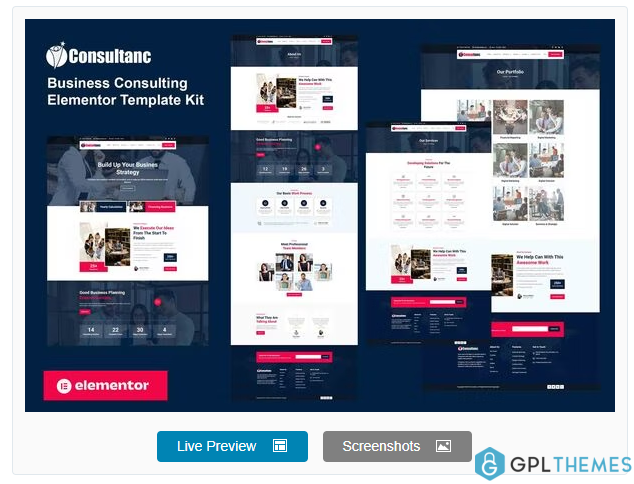 Consultanc – Business Consulting Elementor Template Kit