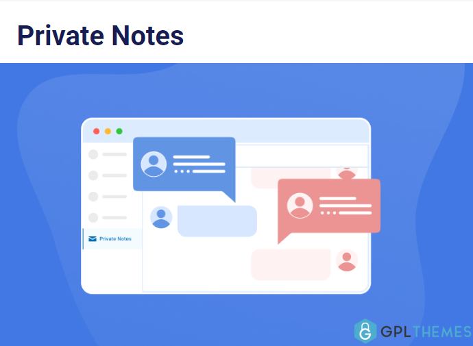 User Registration Private Notes