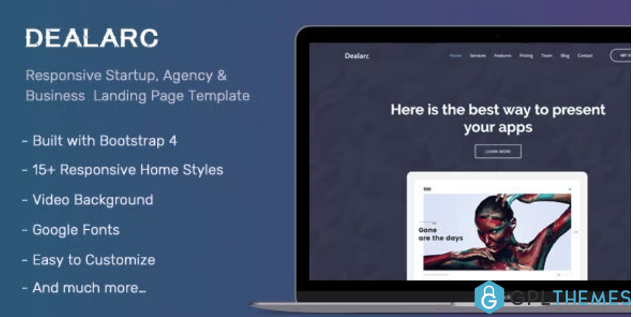 Dealarc-Responsive-Startup-Agency-Business-Landing-Page-Template