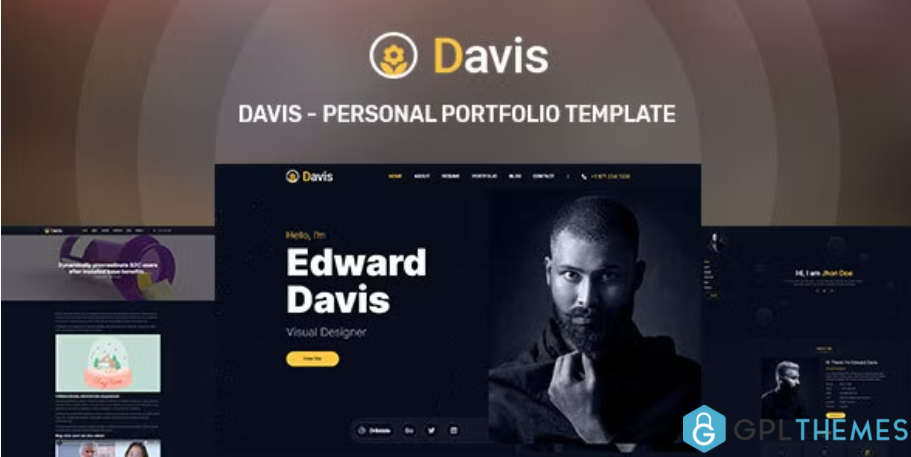 Davis-Personal-portfolio-template