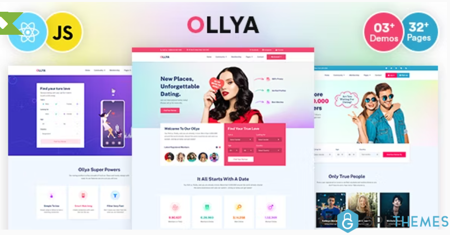 Ollya-Dating-and-Community-Site-React-Js-Template