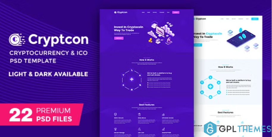 Crypton-ICO-Bitcoin-And-Crypto-Currency-PSD-Template