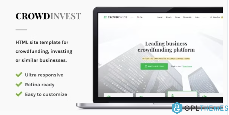 CrowdInvest-Crowdfunding-HTML-Site-Template