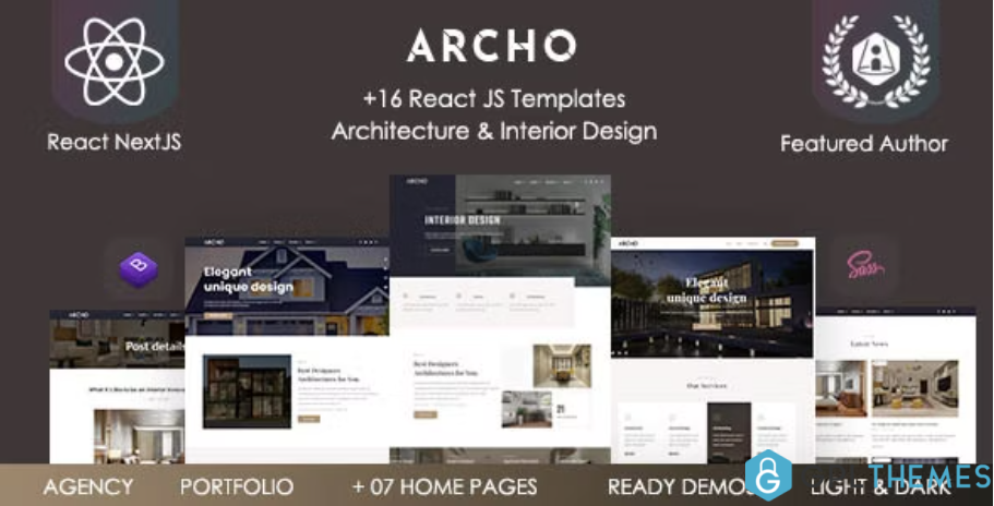 Archo React Architecture Interior Template