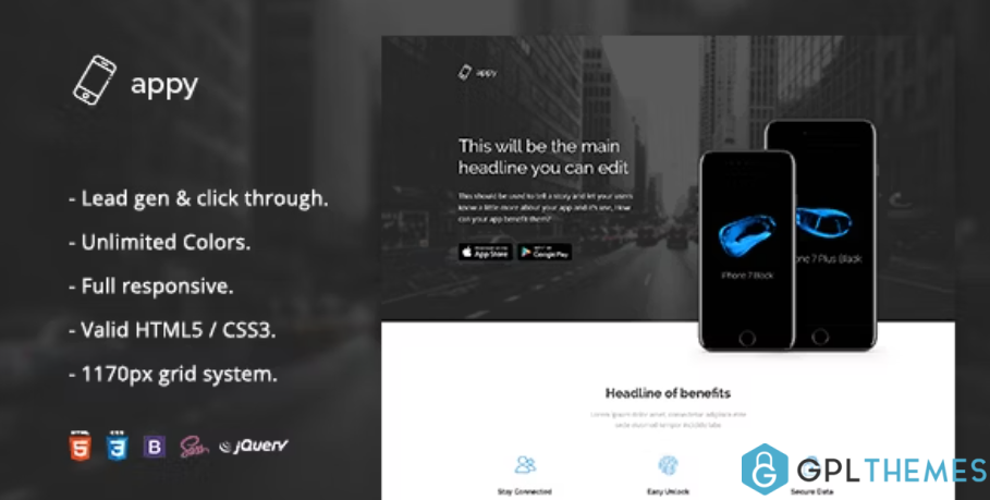 Appy App Landing Page HTML Template