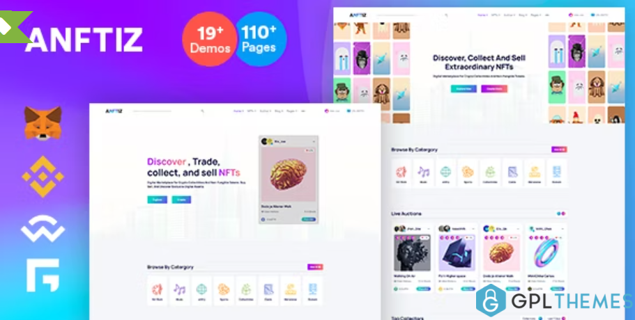 Anftiz-NFT-Marketplace-and-Landing-page-Template
