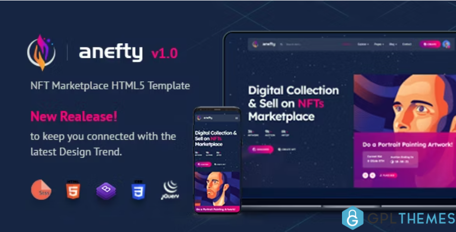 Anefty-NFT-Marketplace-HTML5-Template