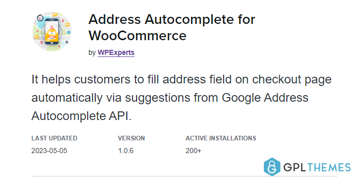 Address Field Autocomplete For WooCommerce