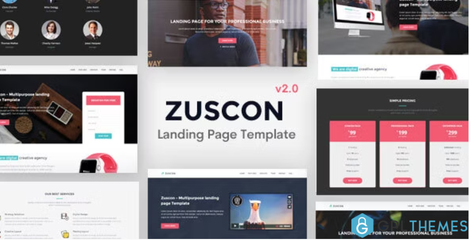 Zuscon Bootstrap 5 Landing Page Template