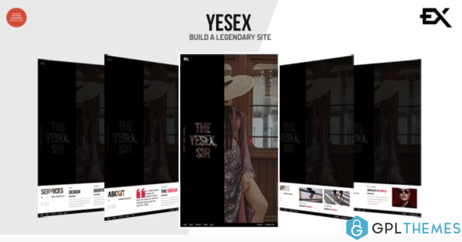 Yesex Creative One Page Portfolio Template