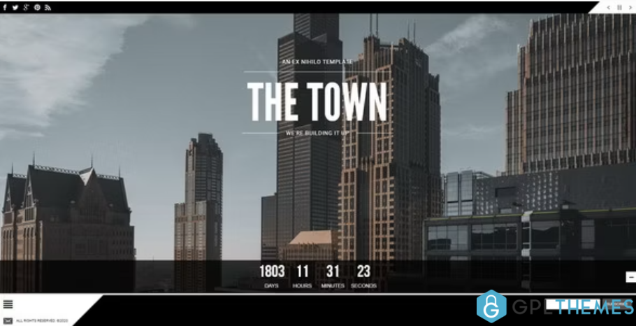 The-Town-Responsive-Coming-Soon-Page