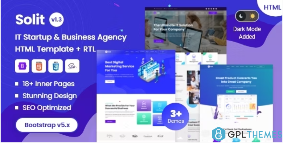 Solit Technology IT Startup Company HTML Template