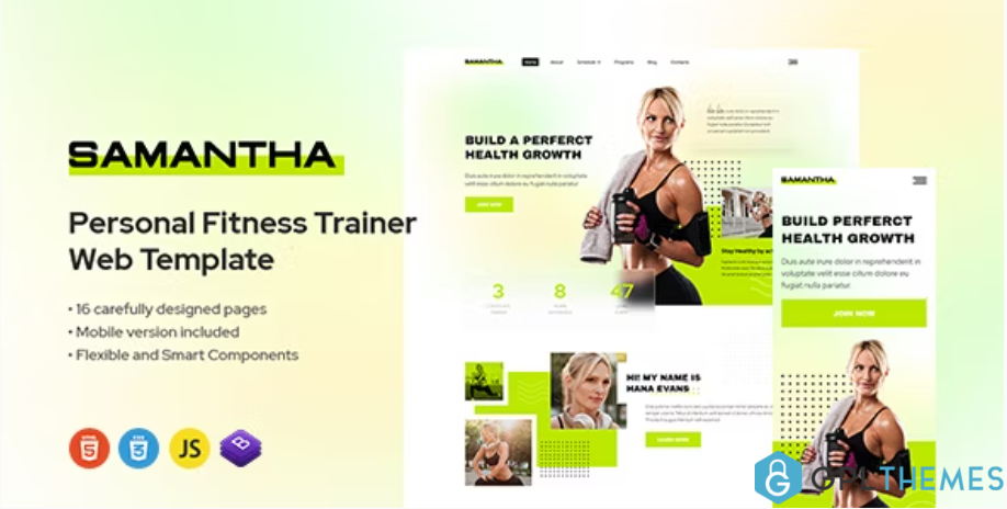 Samantha-Personal-Trainer-Fitness-Template