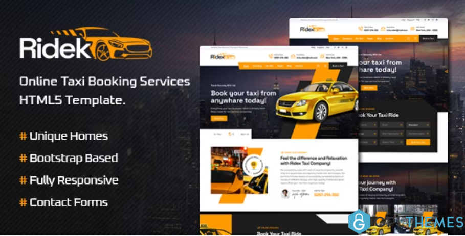 Ridek-Online-Taxi-Booking-Service-HTML5-Template