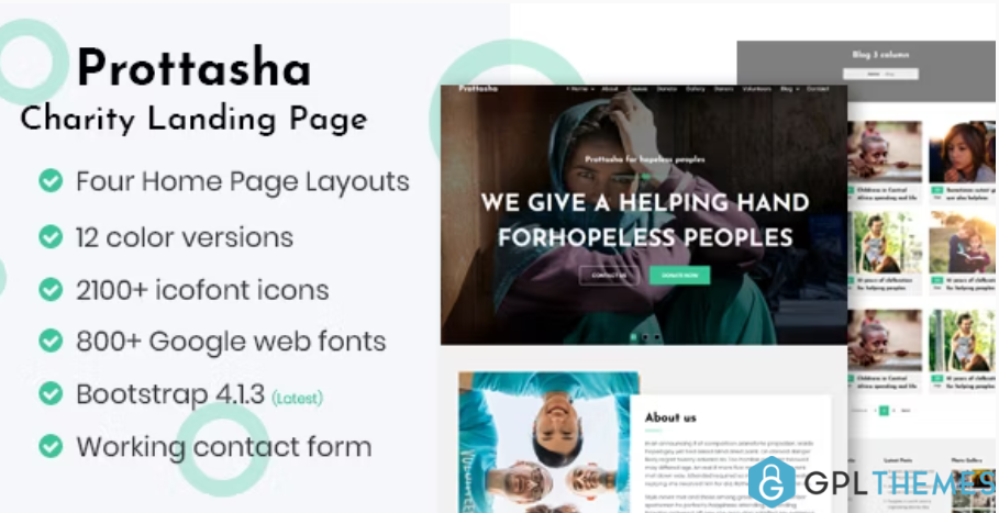 Prottasha-Bootstrap-Charity-Landing-Page