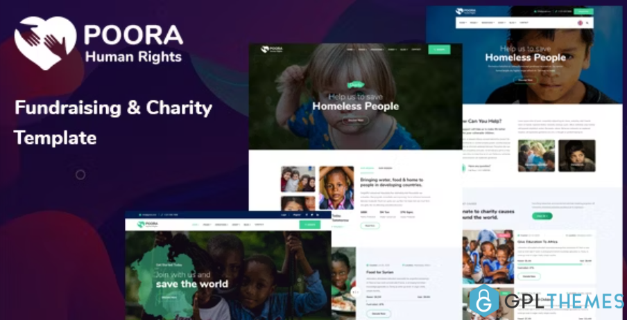 Poora-Fundraising-Charity-Template