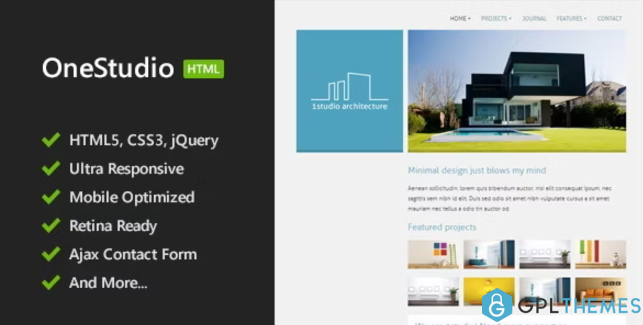 OneStudio-Minimal-HTML5-Template