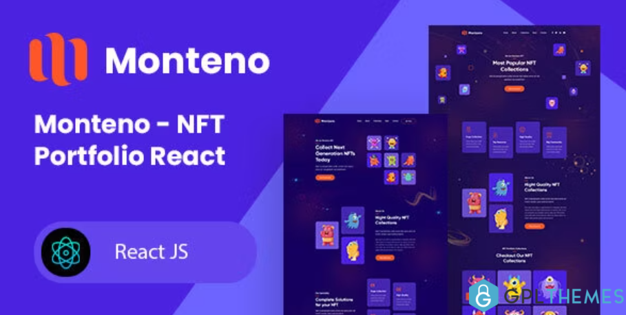 Monteno-NFT-Portfolio-React-Template