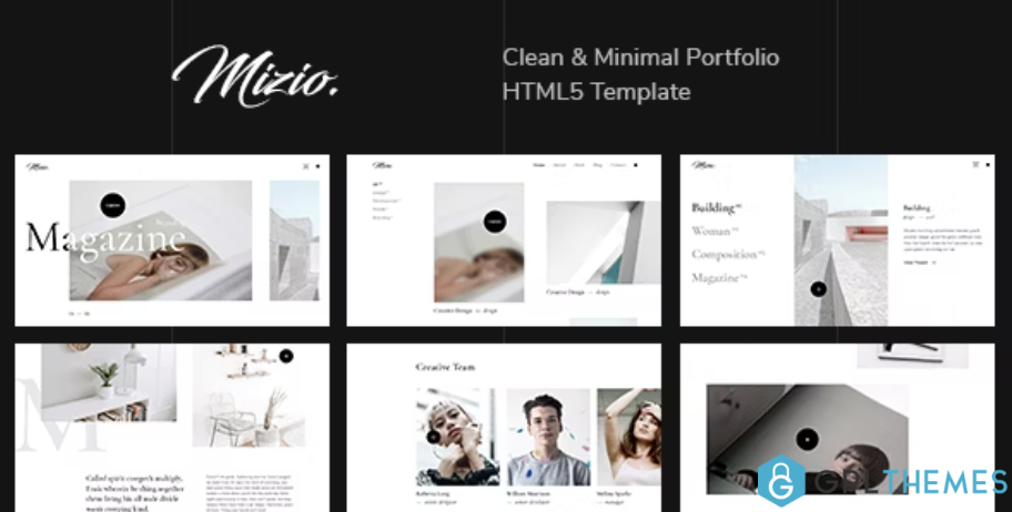Mizio-Clean-Minimal-Portfolio-HTML5-Template