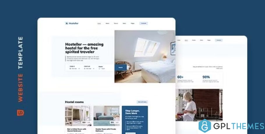 Hosteller-–-Hostel-Booking-Website-Template