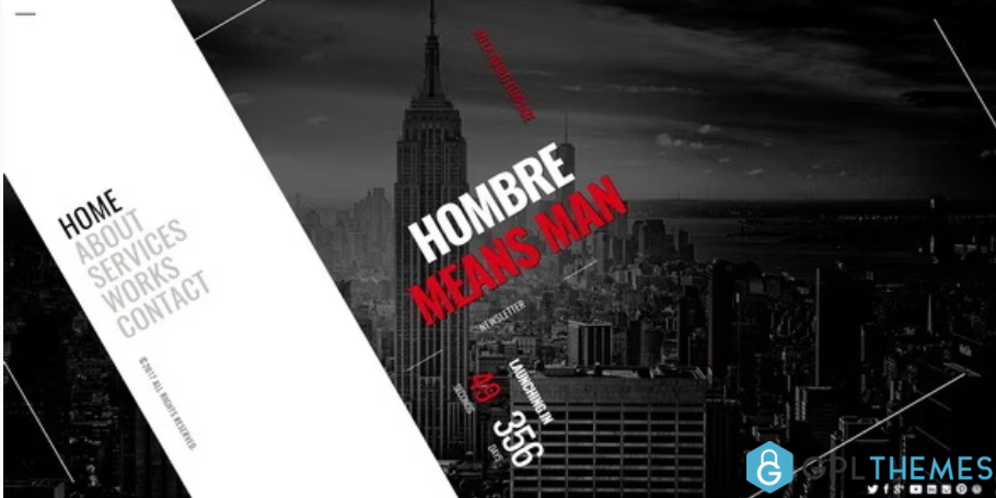 Hombre-Responsive-Coming-Soon-Page