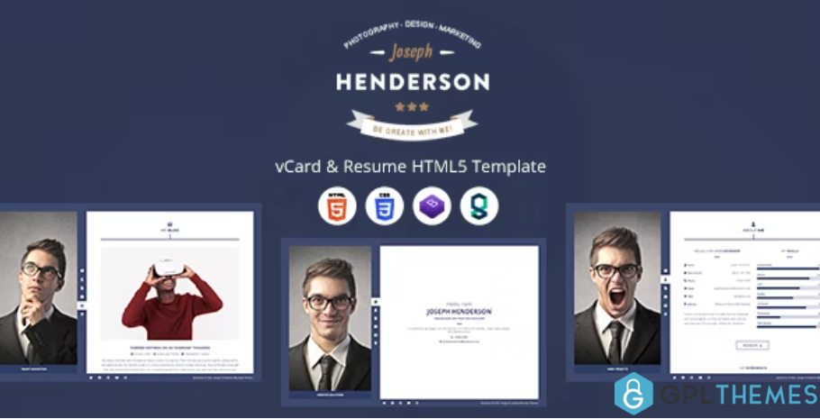 Henderson-vCard-Resume-HTML5-Template