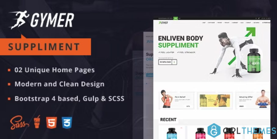 Gymer-Health-fitness-medicine-ecommerce-html-template