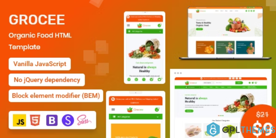 Grocee-Organic-Food-eCommerce-HTML-Template