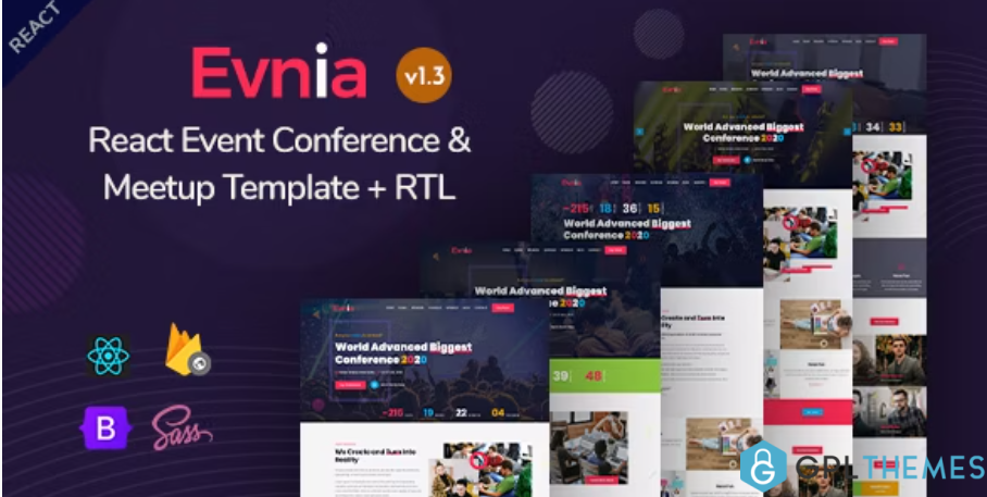 Evnia-React-Event-Conference-Meetup-Template