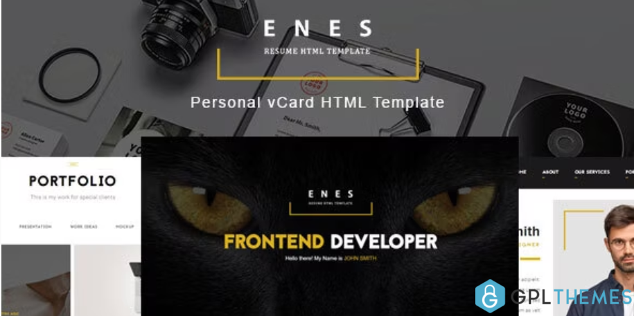 Enes-Resume-vCard-HTML-Template