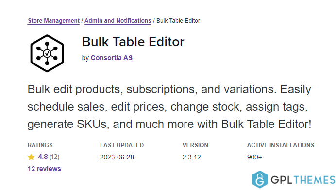 Woocommerce-Bulk-Table-Editor