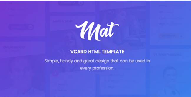Mat-vCard-Resume-Template