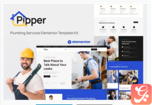 Pipper - Plumbing Services Elementor Template Kit