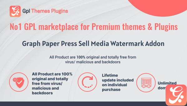 Graph Paper Press Sell Media Watermark Addon
