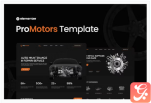 ProMotors – Car Service and Detailing Elementor Template Kit