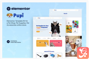 Pupi – Pet Shop & Pet Supplies Elementor Template Kit